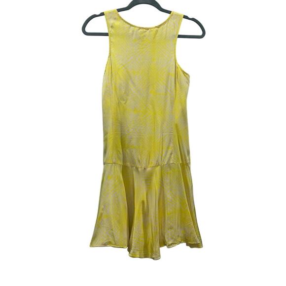 Amanda Uprichard Yellow Silk Drop Waist Sleeveless Dress โ Size P (Petite Small) - Picture 2 of 10